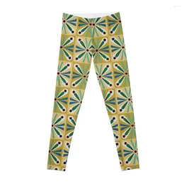 Active Pants Ancient Egyptian Golden Square Tomb Pattern Leggings Sport Yoga Wear Ladies