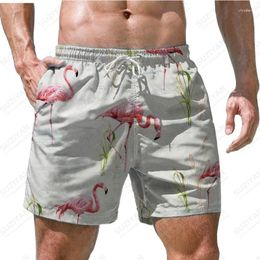 Men's Shorts Funny Hawaiian Beach 3D Printing Green Plant Sports Casual Board Fashion Jogging Breathable Plus Size