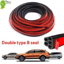 Universal Auto Door Rubber Seal Strip Double Layer Protector Seal Noise Insulation for Door Hood Trunk Sealants Car Stickers Par