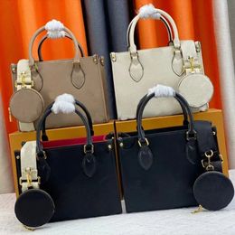 NEW 2024 designer bag Shoulder Fashion Classic handbag Women Leather Handbags Womens crossbody VINTAGE Clutch Tote embossing Messenger bags K00