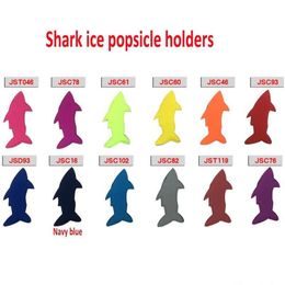 Ice Cream Tools Popsicle Set Reusable Portable Functional Shark Creative Bag Sleeves Zer Holders For Lx4032 Drop Delivery Home Garde Dhhml