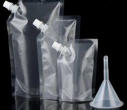 wholesale Wholesale Standup Plastic Drink Packaging Bag Spout Pouch for Beverage Liquid Juice Milk Coffee ZZ