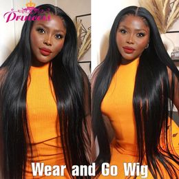 Synthetic Wigs Princess Hair Glueless Wig Human Hair Ready to Wear Pre plucked Brazilian Straight Lace Front Wigs For Women Human Hair 231121