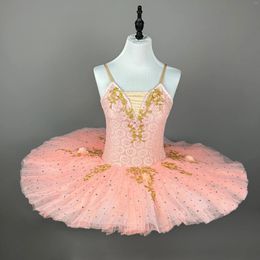 Stage Wear Ballet Professional Tutu Dress Girls Kid Swan Lake Dancing Clothing Ballerina Costumes Leotard Pancake For Women