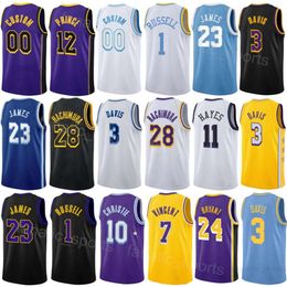 Print Basketball Men Youth Gabe Vincent Jerseys 7 City Austin Reaves 15 LeBron James 23 Rui Hachimura 28 DAngelo Russell 1 Team For Sport Fans Statement Association