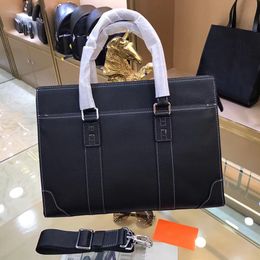 New Men's shoulder bag briefcase leather brand-name handbag business computer bag Messenger bag unisex top quality men's luggage computer handbag