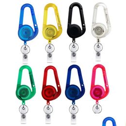 Hooks Rails 6 Colour Creative Retractable Nurse Badge Reel Clip Holder Students Id Card Keychain High Quality Lx4686 Drop Delivery Dhred