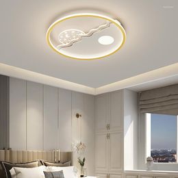 Chandeliers Modern Led Ceiling Hanging Lamps For Bedroom Children's Room Black/Gold Shades Home Appliance Indoor Light D