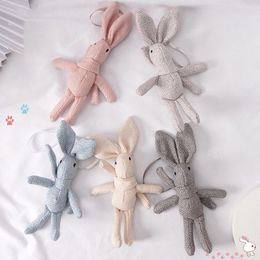 Plush Dolls Rabbit Animal Stuffed Dress Key chain TOY Kids Party Bouquet 230421