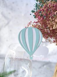 Greeting Cards 50pcs Balloon Wine Glass Place Name Cards Markers Party Table Invitation Cards Party Event Decoration Supplies 231102