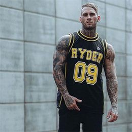 Men s Tank Tops Male Summer Casual Vest Bodybuilding Gym Workout Fitness Breathable Sleeveless Shirt Clothes Stringer Singlet 230421