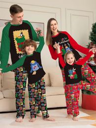 Family Matching Outfits Christmas Family Matching Outfits Pajamas Clothing Set Cartoon Print Mother Kid Daughter Xmas Family Look Sleepwear Pyjamas 231120