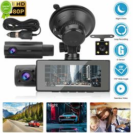 New Camera Dash Cam Video Recorder Mini Dash Cam WDR 1080P Night Vision Parking Monitor Car Dash Camera with Rear Camera Vehicle