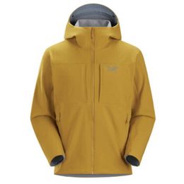 Coats Jacket Designer Arcterys Classic Men's Outdoor Gamma MX Men's Windproof Waterproof Charge Coat Warm Hooded Soft Shell Jacket Yellow Daze