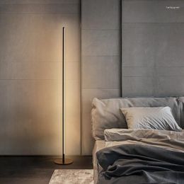 Floor Lamps Nordic LED Lamp Dimming Bedside Bedroom Lighting Standing For Living Room Decorative Lights