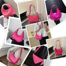 Evening Bags Rose Pink Series Crossbody Bag Senior Sense Korean Style Female Temperament Handbag Elegant Shoulder 231120