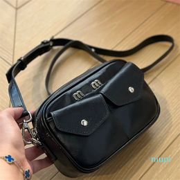 Camera Bag Vintage Pocket Shoulder Underarm Small Square Bags Fashion Embossed Adjustable Shoulder Strap Crossbody Bags