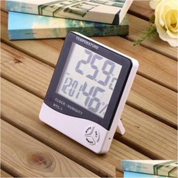 Temperature Instruments Home High Precision Indoor With Digital Lcd Alarm Clock Electronic Thermometer Hygrometer Lx09 Drop Delivery Dhgnp