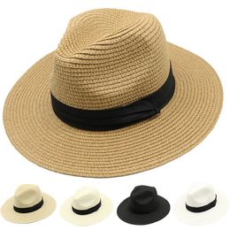 Designer Panama Straw Bucket Hats Wide Brimmed Summer Beach Caps For Adults Mens Womens Couples UA Sun Visor Neck Protection Unisex Classic Design