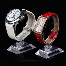 Storage Holders Racks Transparent Plastic Wrist Watch Display Rack Holder Sale Show Case Stand Tool Wholesale Lx4842 Drop Delivery Dhhoy