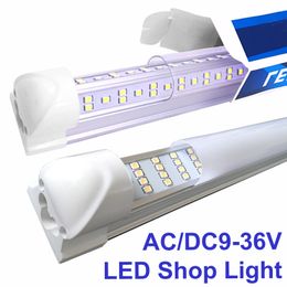 12V 24V 36V 5Ft LED Tubes Interior Light Bar 2FT 3FT 4FT 5FT DC 12 Volt Led Strip Lights for Enclosed Cargo Trailer, Car RV Van Truck Lorry Camper Boat crestech888