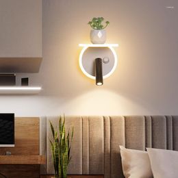 Wall Lamp Modern Style Black Sconce Decorative Items For Home Led Applique Luminaire Mural Design