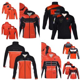 New hot autumn and winter motorcycle racing suit men and women motorcycle riding sweater coat outdoor collar team coat