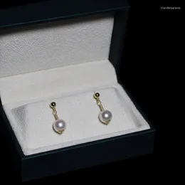 Stud Earrings Lii Ji Real Pearl 6-7mm High Luster 14k Gold Filled Women Jewelry Gift