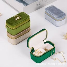 Jewelry Pouches Mini Velvet Box Ring Case High Quality Wedding Storage Portable Flannel Earrings Packaging