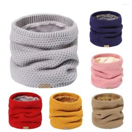 Bandanas Winter Thickened Lining Knitted Neck Gaiter Ski Tube Scarf Warm Half Face Mask Cover For Men & Women Outdoor Cold-proof