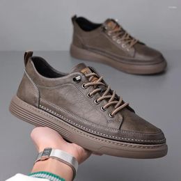 Dress Shoes Genuine Leather Casual Men's Lace Up Oxford Outdoor Jogging Office Sneakers Man