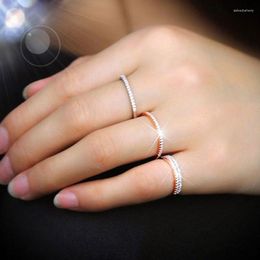 Wedding Rings Korean Style Luxury Rhinestones For Women Fashion Designer Jewellery Bride Adjustable Accessories Aesthetic Gift