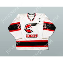 Custom SAN DIEGO GULLS DENNY LAMBERT HOCKEY JERSEY NEW Top Stitched S-M-L-XL-XXL-3XL-4XL-5XL-6XL