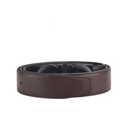 Ferra Belt Designer Luxury Top Quality Man Belt Brown Genuine Leather Waistband Silver Buckle Men Letter Belt Buckles