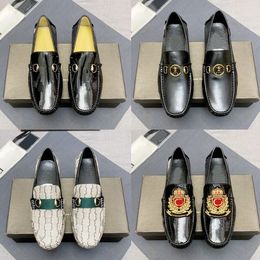 Yeni Erkekler Elbise Ayakkabı Klasik Dana Loafer'lar Metal Toka Düz ayakkabı Katır Princetown Erkek Marka Ezmek Tembel Slaytlar Loafer'lar boyutu 38-45