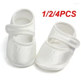 First Walkers 1/2/4PCS Steps Lightweigh Born Baby Soft And Supportive Walking Shoes Infant Footwear White