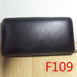 F109 Fashion Wallet Selection Cowhide Cross Flower Zipper Personalised Fashion Letter Punk Street Dance Style Lover Gift