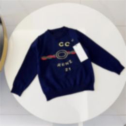 2023childrens Pure Cotton Round Neck Sweatshirt Autumn Boys and Girls Loose Thin Sweater Fashion kids Long Sleeve Top hoodie 90-140cm mm82