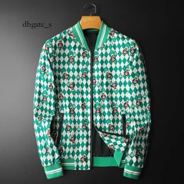 mens north face jacket Chaopai designer jacket Spring and Autumn New Duck Print Baseball Neck Jacket Light Luxury Men's Slim Fit Coat