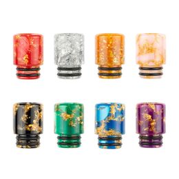 510 Starry Mouth Pieces Resin Drip Tips Cigarette Holder Smoking Pipe Accessories Mouthpiece For 510 Thread RDA RBA Tank Atomizers Driptips Mouth Piece Cover