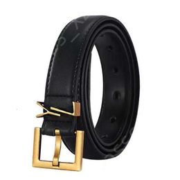 YS Mektup Belts Top Quality Luxury Designer Belt Belt For Women Genuine Leather 3cm Width Men Designer Belts S Buckle Womens Waistband Cintura Ceintures D2188