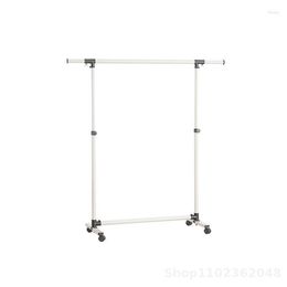 Hangers Wuli Single-pole Floor-to-ceiling Drying Rack In The Bedroom Clothing Store Simple Clothes Hanger Mobile Pulley