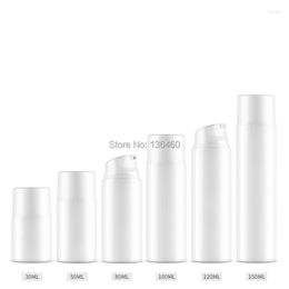 Storage Bottles 30ml 50ml 80ml 100ml 120ml 150ml Large White Empty Airless Pump PP Essence Bottle Vacuum Cosmetic Packaging Bulk