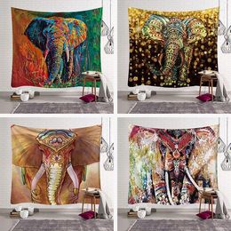 Tapestries Elephant Tapestry Wall Hanging Blanket Decoration For Home Fabric