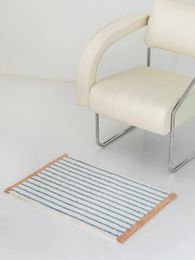 Carpet Minimalist Striped Plush Mats Comfortable Absorbent Bathroom Door Mat Home Rug Soft Bedside Rugs Bar Carpet Tapis Tapete 231120