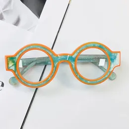 Sunglasses Frames Belight Optical Laminated Acetate Colourful Full Rim Vintage Retro Glasses Prescription Lens Eyeglasses Frame Eyewear