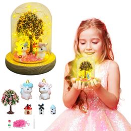 Party Games Crafts Make Your Own Night Light Unicorn ToysDIY Arts and Crafts Unicorns Gifts for Girls for Kids Ages 4-12 for Birthday/Christmas 231121