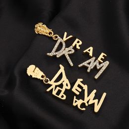 Charm Earrings Gold Designer Charm Brand High Sense Diamond Sier Plated Letter Earrings Jewelry Gift Wedding Party Accessories