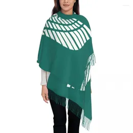 Ethnic Clothing Luxury Syriac Suryoyo Flag Tassel Scarf Women Winter Warm Shawls Wraps Lady Aramean Scarves