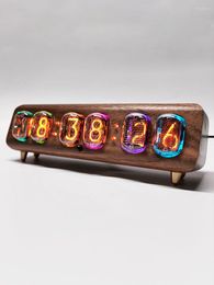 Table Clocks Former Soviet Union IN12 Glow Nixie Tube Clock Mobile Phone Bluetooth Control Electronic True